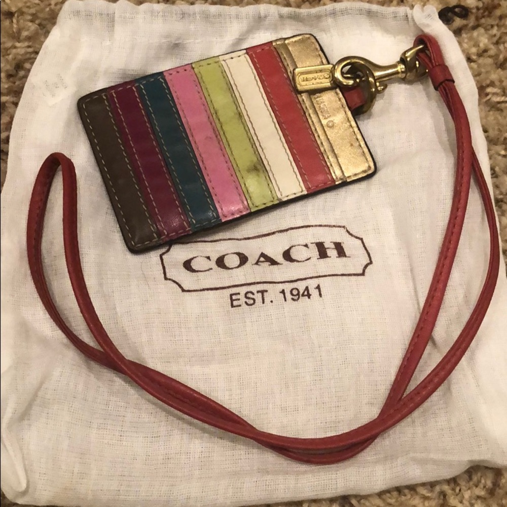 Authentic Coach nabe tag holder